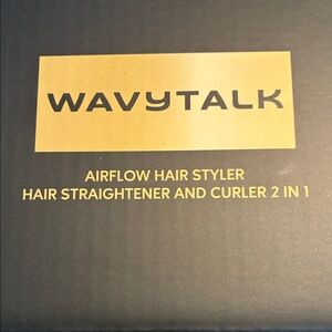 Black Airflow Hair Styler, Straightener, and Curler